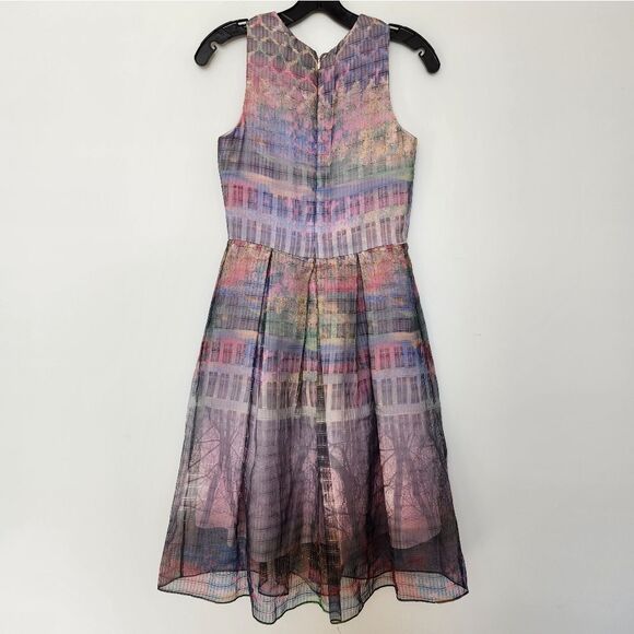 Cynthia Steffe Fit/Flare‎ Cityscape Print Dress - Picture 9 of 14